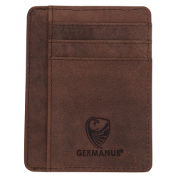 GERMANUS Ferruginus Credit Card Case - Made in EU - Leder Case for Cards