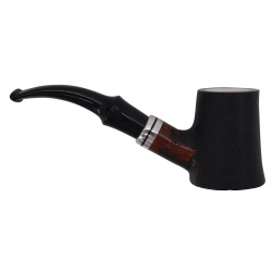 GERMANUS Pipe No. 17 with Meerschaum Inlay - self standing - Sand - Made in Italy