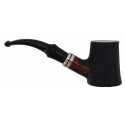 GERMANUS Pfeife Nr. 17 Poker selbst stehend mit Meerschaum Einsatz Sand - Made in Italy