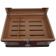 Humidor Chest with Windows on Side Brown