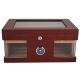 Humidor Chest with Windows on Side Brown