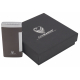 GERMANUS Jetflame Cigar Lighter Stick II with 2 Torch Flames, Silver