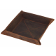 GERMANUS Leather Tray Organizer Brown