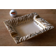 ANGELO Porcelain Cigar Ashtray "Zebra" in Black or White Golden Design