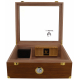 GERMANUS Humidor Chest for ca. 100 in Brown