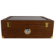 GERMANUS Humidor Chest for ca. 100 in Brown