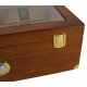GERMANUS Humidor Chest for ca. 100 in Brown