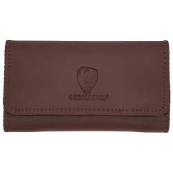 GERMANUS Tobacco Pouch - Leather Free - Made in EU - Pocket Brown II