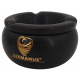 Ashtray with 120 mm diameter, wind proof with Flower Motif