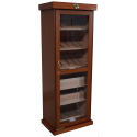 GERMANUS® Cigar Humidor Cabinet with GERMANUS Pad Humidifier for ca 50 cigar boxes in Brown