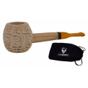 Original Missouri Quality Corncob Pipe - Shape: Morgan Short Apple, Billiard, Unfiltered