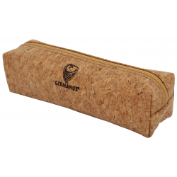 GERMANUS Cork Pencil Case - Made in EU - Cork Leather, leather free