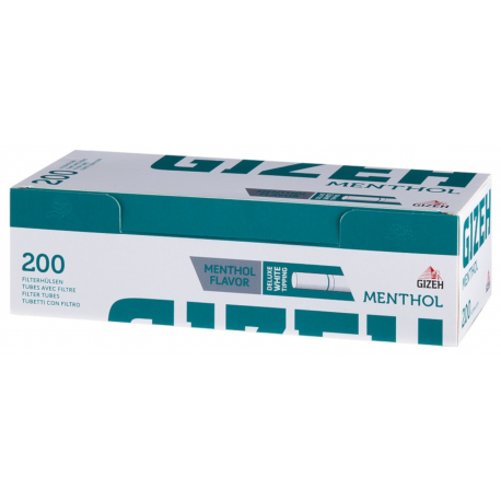 Gizeh Long Lasting Silver Tip Menthol Tubes, Buy Online