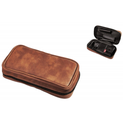 Pipebag in Brown for 2 Pipes - Pocket Sheath 