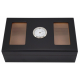 GERMANUS Humidor Mini Black Mini Desk with Window