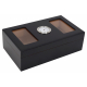 GERMANUS Humidor Mini Black Mini Desk with Window