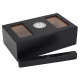 GERMANUS Humidor Mini Black Mini Desk with Window