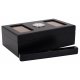 GERMANUS Humidor Mini Black Mini Desk with Window