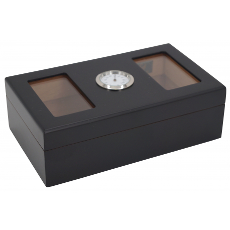 GERMANUS Humidor Mini Desk mit Sichtfenster