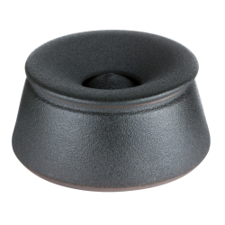 GERMANUS Gastro Outdor Wind Ashtray Stoneware 10,6x5cm black