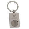 GERMANUS Key Ring Holder Silver with Chip