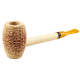 Original Missouri Qualitäts Corncob Pfeife - Shape: Feather Standard, Billiard