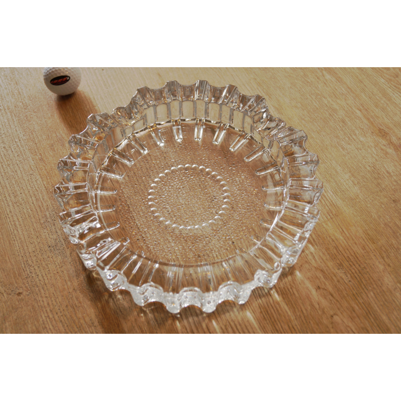 GERMANUS Solid Glass CigarAshtray - Model: Flower