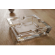 GERMANUS  Solid Crystal CigarAshtray - made from sturdy glass