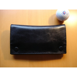 Rubber Lined Tobacco Pouch - Style 6, black