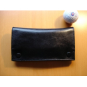 Rubber Lined Tobacco Pouch - Style 6, black