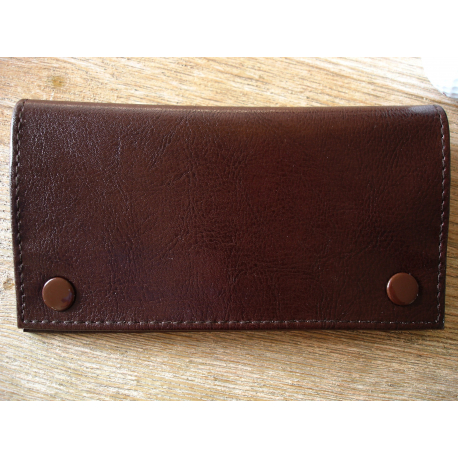 Rubber Lined Tobacco Pouch  - Style 7, brown
