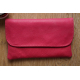 Unique Leather Tobacco Pouch in Pink Rose Shade