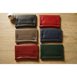 Rubber Lined Tobacco Pouch in Red Black Pink Blue Orange Brown Purple