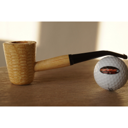 Original Missouri Quality Corncob Pipe - Shape: Tom Sawyer, Bent