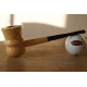 Original Missouri Quality Corncob Pipe - Shape: Curl, Unfiltered, Billiard