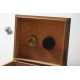 GERMANUS Cigar Humidor for ca. 50 cigars, dark brown