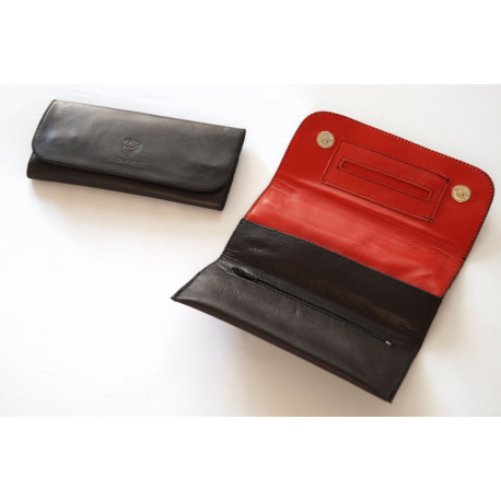 GERMANUS Tobacco Pouch - 4 - Black outside, Red inside