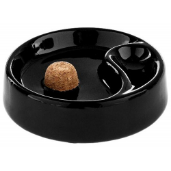 Pipe Ashtray black high gloss glossy - V