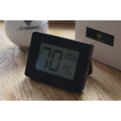 GERMANUS Calibratable Hygrometer for Humidor, digital - Round III