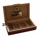 GERMANUS Licca Cigar Humidor with Digital Hygrometer and Metal Humidifier for ca 100 cigars