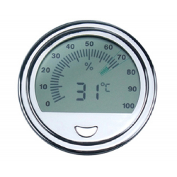 GERMANUS Calibratable Hygrometer for Humidor, digital - Round III