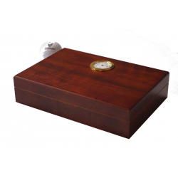 Humidor - Mini Reisehumidor für unterwegs braun matt