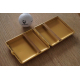 GERMANUS Zigarettenetui Metall Korpus mit Leder Bezug - Made in Germany  - Design Gold Leder