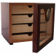 GERMANUS Cigar Humidor Cabinet: Cube basic, Brown