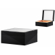 Humidor with Glass Top and Digital Humidifier in Black, Green, Orange