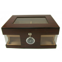 2nd Choice: Humidor Chest with Windows on Side Brown
