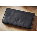 2nd Choice - GERMANUS Premium Calf Skin Leather Tobacco Pouch, Black II