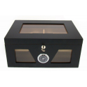 2nd Choice: Humidor Chest with Windows on Side Black