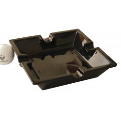 GERMANUS Cigar Ashtray Malta in Black Gold Design from Ceramic