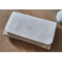 GERMANUS Tobacco Pouch - Leather Free - Made in EU - Pocket Bianco